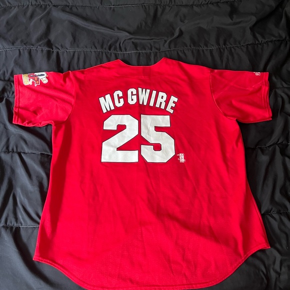Vintage 1998 Mark McGwire Cardinals Jersey Stitched Majestic Home Run XXL RARE - Picture 10 of 13